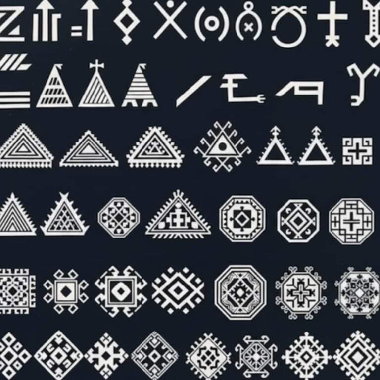 Different kinds of Persian rug motifs