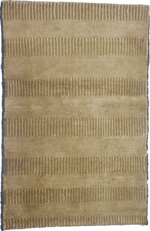 “Modern Persian Gabbeh rug in Baran rain design with cream hemp accents” “Eco-friendly handwoven Gabbeh carpet made from wool and hemp” “Contemporary Persian rug with symbolic rain motif and natural dyes” “Baran design Gabbeh rug with silky hemp highlights and earthy tones”