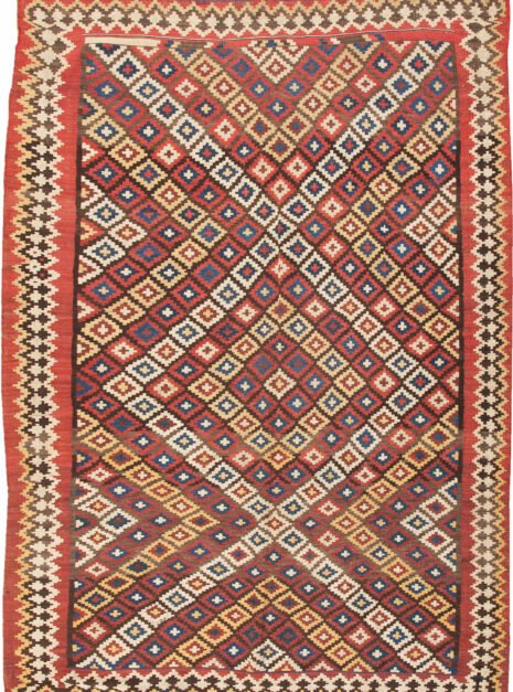 antique-bakhtiar-kilim-wide-diamond-design.jpg decorative-persian-kilim-natural-dye.jpg wide-format-bakhtiar-flatweave-rug.jpg vintage-bakhtiar-geometric-kilim.jpg