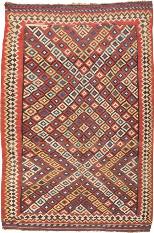 antique-bakhtiar-kilim-wide-diamond-design.jpg decorative-persian-kilim-natural-dye.jpg wide-format-bakhtiar-flatweave-rug.jpg vintage-bakhtiar-geometric-kilim.jpg
