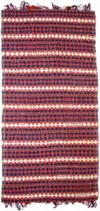 Antique Uzbek flatweave, Uzbek kilim, Tribal rug, Central Asian textile, Vintage flatweave, Double weave kilim, Comb motif rug, Red and blue rug, Collectible textile, Decorative tribal rug, Nomadic weaving, Naturally dyed rug, Handwoven rug, Ethnic textile, Rare tribal carpet