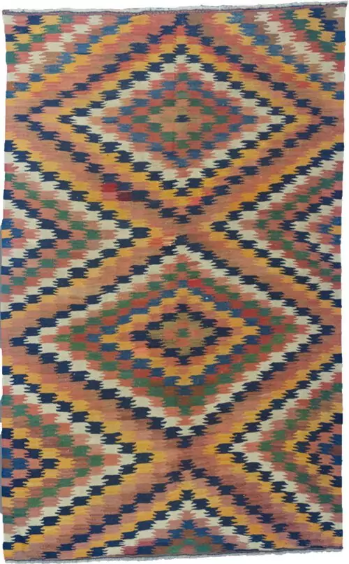Antique Varamin Kilim Rug 230x140cm