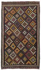 alt="Qashqai kilim with rare eye-dazzler design and jijim ends" alt="Fine tribal kilim in unusual size with optical pattern" alt="Collector-grade Qashqai kilim with natural dyes and bold geometry" alt="Handwoven Persian kilim with fine finishing and tribal artistry"