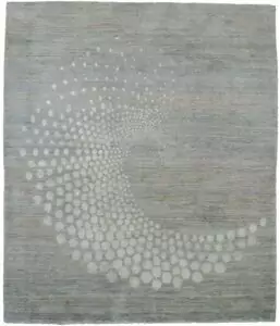 alt="Sfera Geometria rug with abstract algebraic design in silk and wool" alt="Modern Persian rug with fine weave and natural dyes" alt="Contemporary silk blend rug with geometric Sfera pattern" alt="Luxury handwoven rug with Persian wool and silk from Iran"