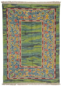william-morris-green-rug-floral-border.jpg arts-and-crafts-style-rug-natural-dyes.jpg handwoven-green-william-morris-carpet.jpg vintage-inspired-floral-border-rug.jpg william-morris-textile-arts-crafts.jpg