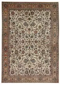 alt="Vintage Tabriz carpet with fine floral design and soft colours" alt="Elegant Persian rug from Northwest Iran with all-over floral pattern" alt="High-quality wool Tabriz rug with balanced colour palette" alt="Finely woven Persian carpet with timeless elegance"