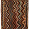 alt="Rustic Qashqai kilim with zig-zag design and tribal end finishes" alt="Handwoven Persian tribal kilim with broken borders and zig-zag pattern" alt="Authentic Qashqai flatweave with traditional motifs and decorative ends" alt="Vintage Persian kilim with tribal zig-zag design and rustic charm"