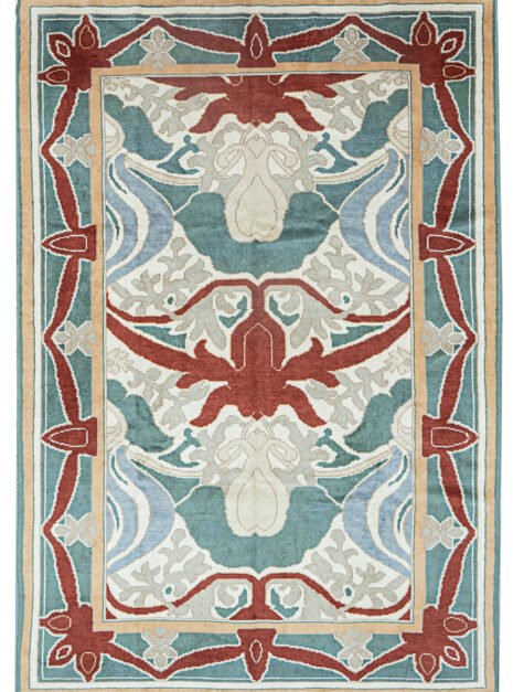 13534-Voisey-300x203cm-1.jpg alt="Voysey Arts & Crafts rug reproduction with natural dyes" alt="Hand-knotted rug with Charles Voysey design and bold nature motifs" alt="Arts & Crafts rug inspired by early 20th-century textile designer" alt="High-quality wool Voysey rug with antique finish"
