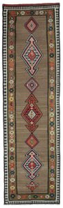 alt="Antique Shahsavan kilim runner with medallions and olive floral border" alt="Grey-brown Persian kilim with abrushes and geometric lozenges" alt="Finely woven Shahsavan runner with tribal motifs and cream border" alt="Decorative collector&rsquo;s kilim with stylised floral heads and medallion design"