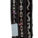 alt="Antique Lori strap with wooden lock and colourful pompoms" alt="Vintage nomadic load strap from Iran with decorative patterns" alt="Handwoven Persian tribal strap used for camel or donkey loads" alt="Decorative Lori tribal textile with intact wooden locking system"