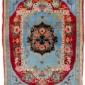 alt="Unusual Bijar rug with oval medallion and floral design" alt="Bijar Persian carpet with blue spandrels and fine wool" alt="Rare design Bijar rug with narrow borders and soft tones" alt="Handwoven Persian rug with minor wear and strong construction"
