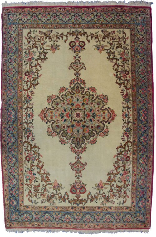 Vintage Qum Rug 204x137cm