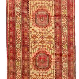 alt="Ghoochan runner with soft red medallions on cream background" alt="Persian hallway runner with elegant cream and red pattern" alt="Fine wool Ghoochan runner with narrow width for grand hallways" alt="Handwoven Ghoochan runner in subtle palette for classic interiors"