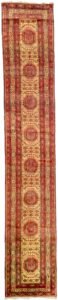 alt="Ghoochan runner with soft red medallions on cream background" alt="Persian hallway runner with elegant cream and red pattern" alt="Fine wool Ghoochan runner with narrow width for grand hallways" alt="Handwoven Ghoochan runner in subtle palette for classic interiors"