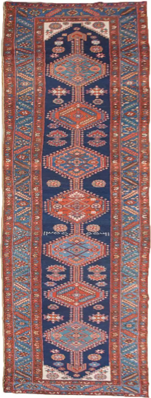 1936-heriz-runner-royal-blue-medallions.jpg vintage-heriz-runner-cream-spandrels.jpg persian-heriz-runner-dated-1355.jpg multi-color-heriz-runner-natural-dye.jpg