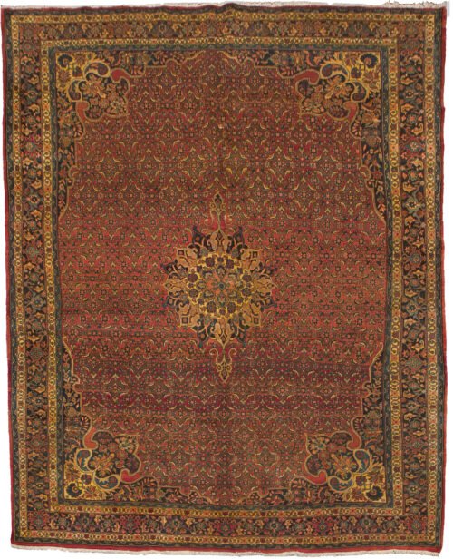 Vintage Bijar Carpet 392x258cm