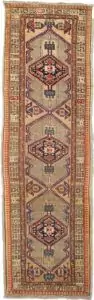 vintage-sarab-runner-neutral.jpg decorative-persian-runner-sarab.jpg handwoven-sarab-rug-northwest-iran.jpg tribal-vintage-sarab-runner.jpg neutral-palette-persian-runner.jpg