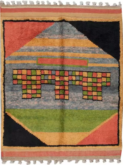 bakhtiari-gabbeh-rug-persian-handmade.jpg tribal-gabbeh-rug-kilim-end.jpg natural-dye-persian-gabbeh.jpg handwoven-bakhtiari-gabbeh-carpet.jpg vintage-persian-gabbeh-rug.jpg