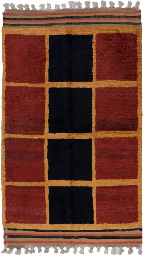bakhtiari-gabbeh-rug-natural-dyes.jpg handwoven-persian-gabbeh-carpet.jpg gabbeh-rug-with-kilim-ends.jpg tribal-bakhtiari-gabbeh-closeup.jpg colorful-gabbeh-rug-handspun-wool.jpg