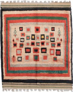 bakhtiari-gabbeh-rug-playful-motifs.jpg natural-dye-persian-gabbeh-rug.jpg rare-handwoven-bakhtiari-gabbeh.jpg striped-kilim-finished-gabbeh.jpg