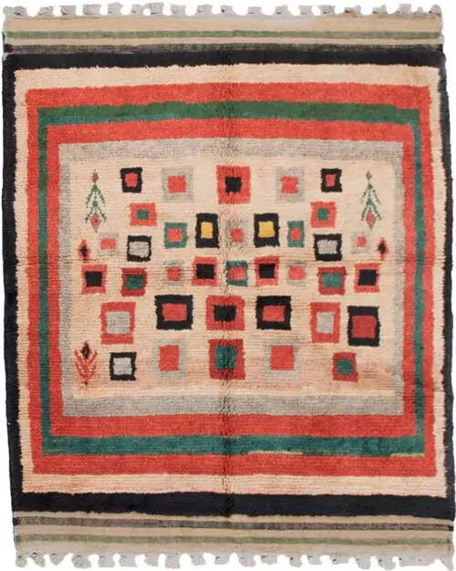 bakhtiari-gabbeh-rug-playful-motifs.jpg natural-dye-persian-gabbeh-rug.jpg rare-handwoven-bakhtiari-gabbeh.jpg striped-kilim-finished-gabbeh.jpg