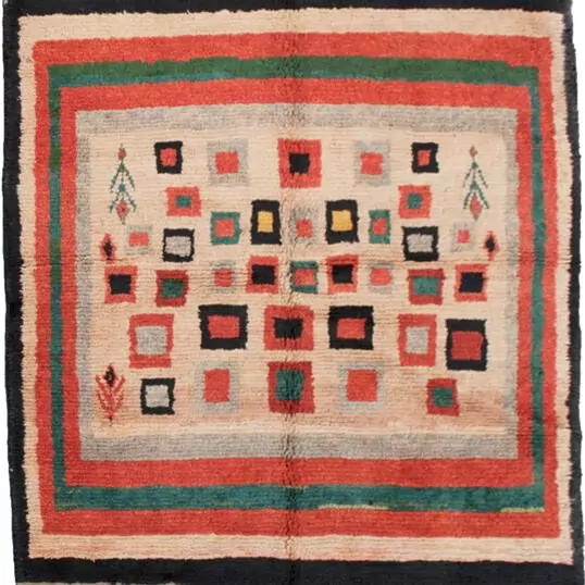 bakhtiari-gabbeh-rug-playful-motifs.jpg natural-dye-persian-gabbeh-rug.jpg rare-handwoven-bakhtiari-gabbeh.jpg striped-kilim-finished-gabbeh.jpg