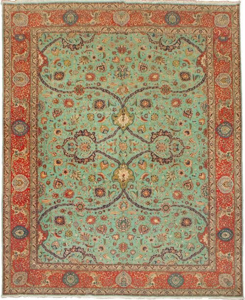 Vintage Tabriz Carpet 412x295cm