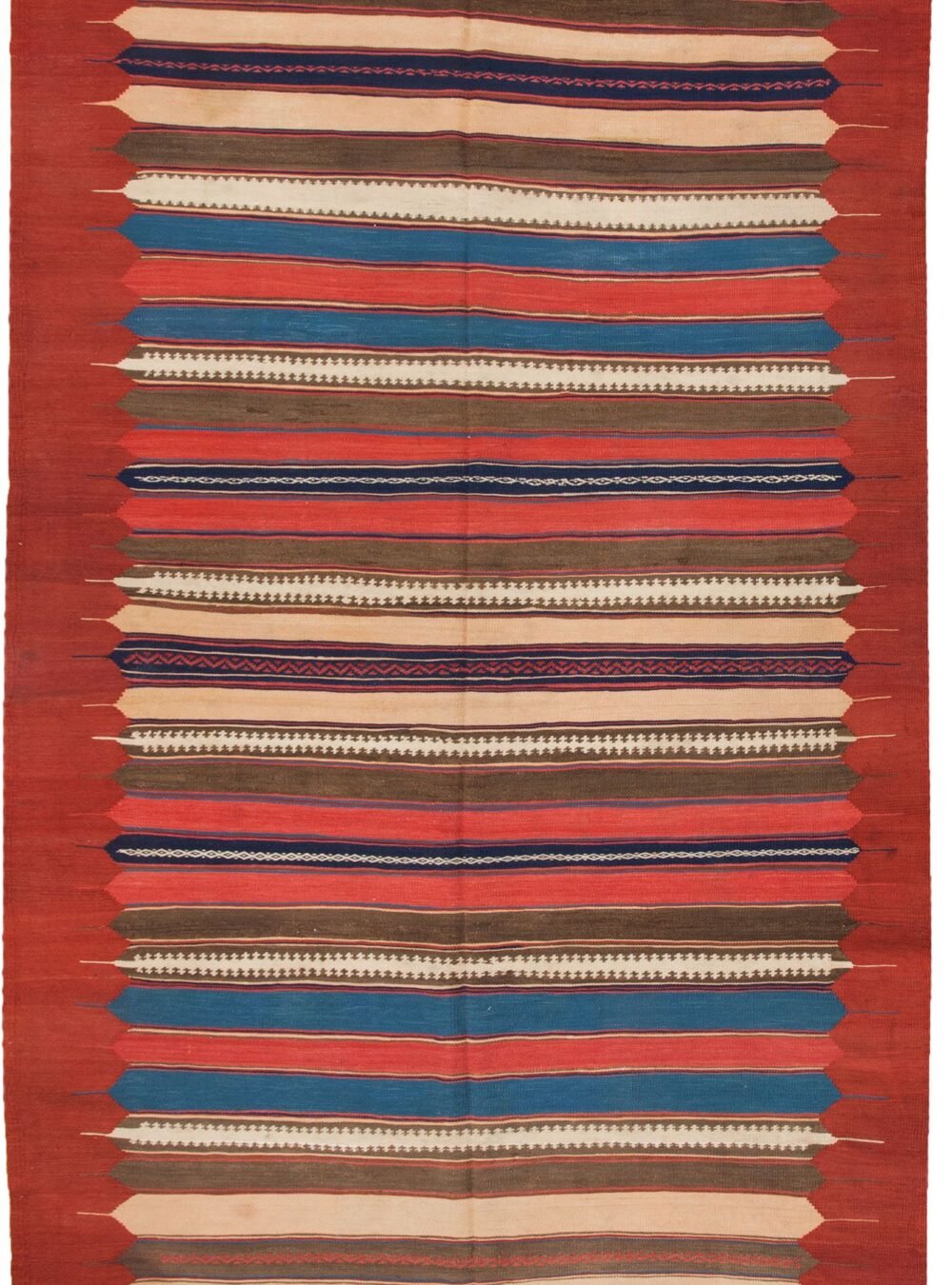 antique-varamin-kilim-rocket-design.jpg mooshaky-design-persian-kilim.jpg vibrant-color-varamin-flatweave.jpg handwoven-antique-iranian-kilim.jpg