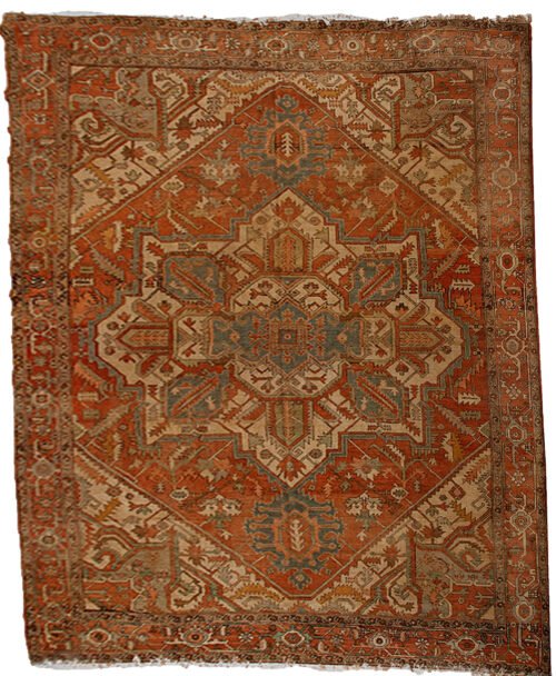 Antique Serapi Heriz Carpet 367x294cm