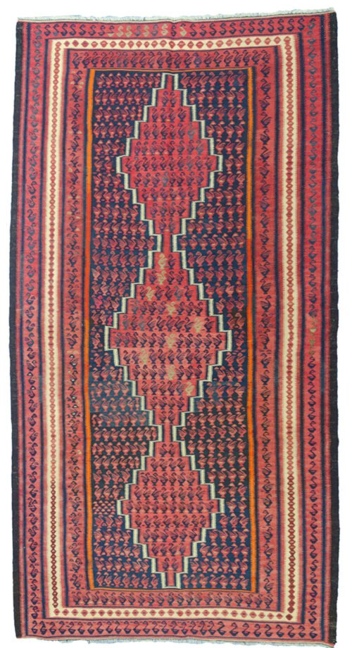 Vintage Harsin Kilim Carpet 288x155cm
