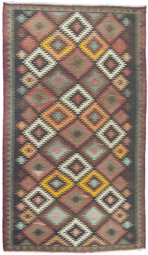 Antique Varamin Kilim Carpet 320x172cm