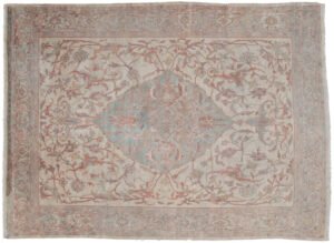 antique rug patina example