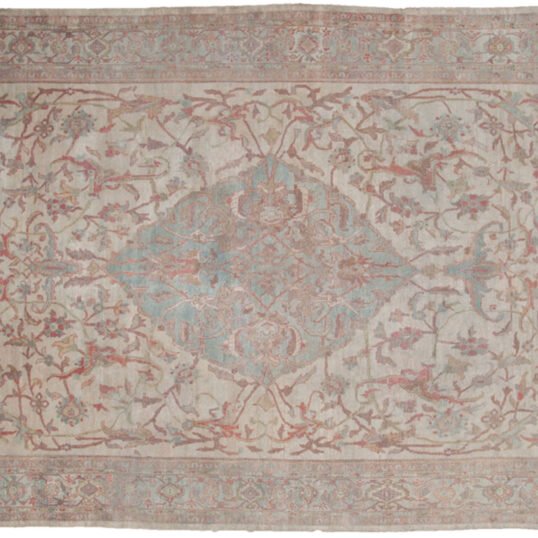 antique rug patina example