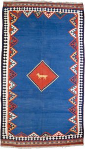 “Fine Qashqai kilim with vivid colours and jijim ends” “Handwoven Persian kilim with natural dyes from South Iran” “Qashqai tribal kilim with traditional South Iranian design” “Ethnic flatweave rug with handspun wool and vibrant dyes”