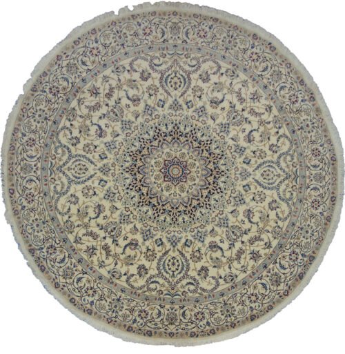 Vintage Round Nain Rug 246x246cm
