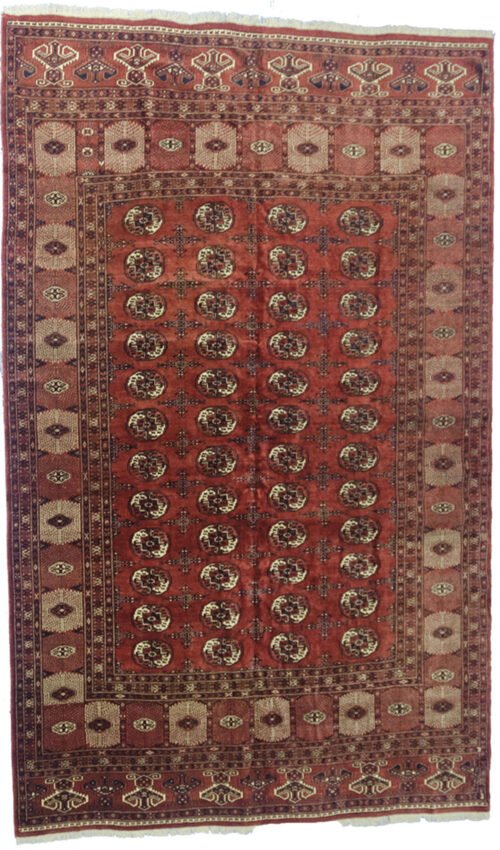 Vintage Turkmen Carpet 334x224cm
