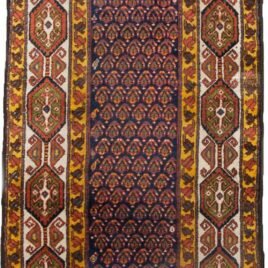 antique-bakhtiari-runner-indigo.jpg decorative-persian-runner-bakhtiari.jpg vintage-iranian-runner-cream-border.jpg indigo-field-bakhtiari-rug.jpg rare-antique-persian-runner.jpg