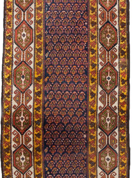 antique-bakhtiari-runner-indigo.jpg decorative-persian-runner-bakhtiari.jpg vintage-iranian-runner-cream-border.jpg indigo-field-bakhtiari-rug.jpg rare-antique-persian-runner.jpg