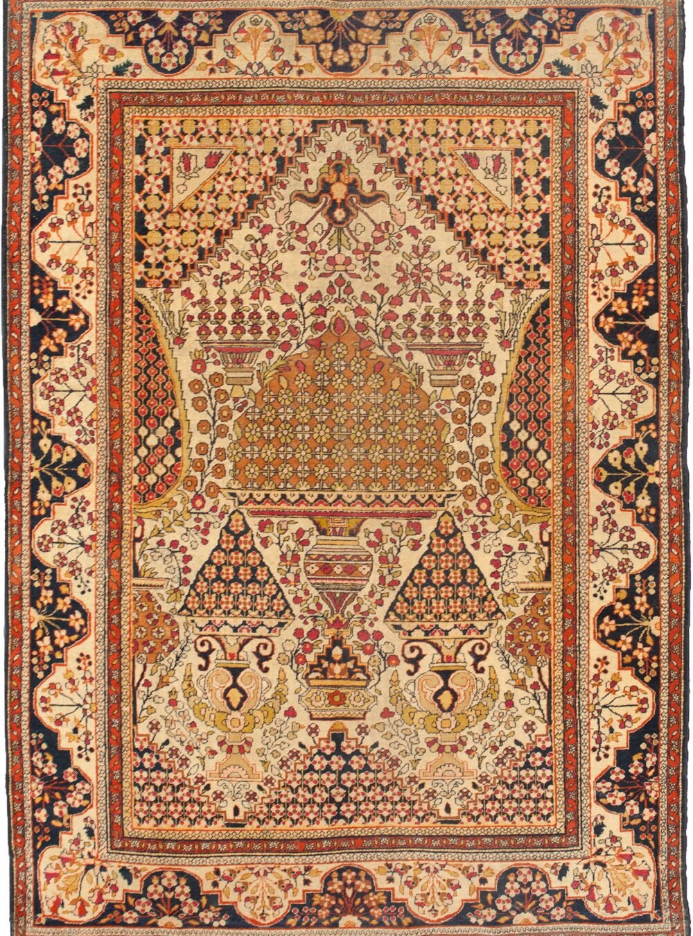 antique-kashan-haj-khanoumi-rug.jpg rare-kashan-rug-earthy-tones.jpg persian-haj-khanoumi-carpet.jpg kashan-rug-brown-green-gold.jpg collector-persian-kashan-rug.jpg