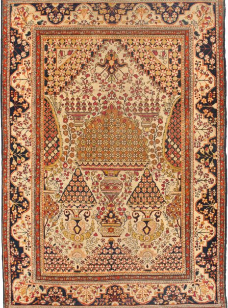antique-kashan-haj-khanoumi-rug.jpg rare-kashan-rug-earthy-tones.jpg persian-haj-khanoumi-carpet.jpg kashan-rug-brown-green-gold.jpg collector-persian-kashan-rug.jpg