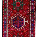 alt="Karaja runner rug with vibrant colours and rare wide format" alt="Traditional Persian hallway rug with bold Karaja design" alt="Wider format Karaja runner for hallways or corridors" alt="Vintage Persian runner with colourful geometric motifs"