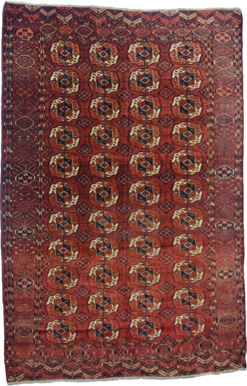 Antique Turkmen Carpet 297x207cm