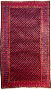 alt="Vintage Karabagh rug with dark blue field and small floral motifs" alt="Caucasian rug with light blue leaf border and colour variation" alt="Handwoven Karabagh rug with flower guard border" alt="Elegant blue Karabagh carpet with traditional floral design"