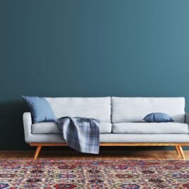 Interior of modern living room 3d rendering