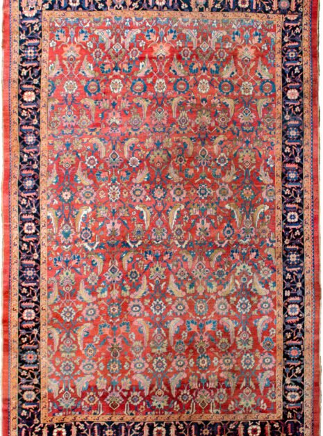 alt="Antique Bakhshaysh carpet with red field and fish design" alt="Persian village rug with navy floral border and unique design breaks" alt="Handwoven Bakhshaysh rug with characterful layout adjustment" alt="Northwest Iran carpet with stylised flowers and village charm"