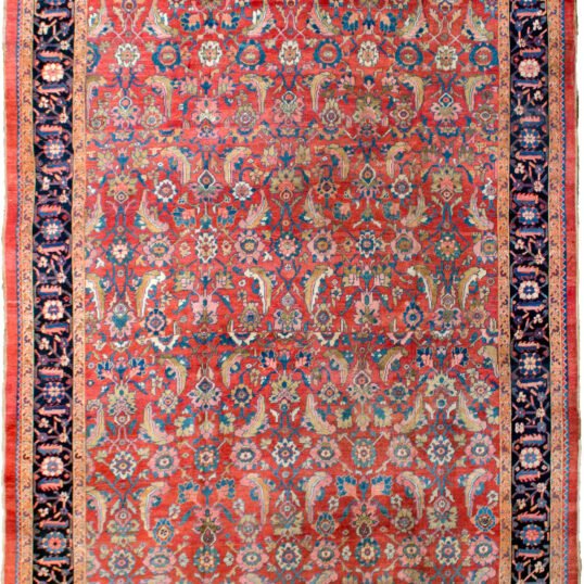 alt="Antique Bakhshaysh carpet with red field and fish design" alt="Persian village rug with navy floral border and unique design breaks" alt="Handwoven Bakhshaysh rug with characterful layout adjustment" alt="Northwest Iran carpet with stylised flowers and village charm"