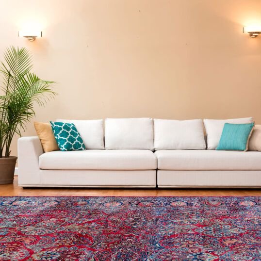 White couch in a large luxury home