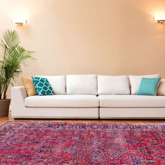 White couch in a large luxury home