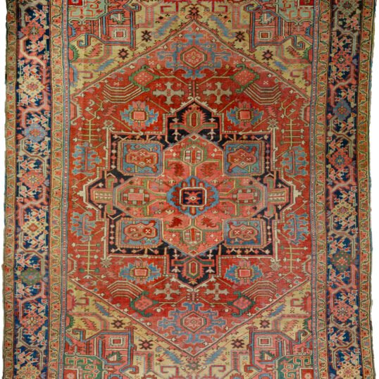 alt="Bakhshayesh carpet with red medallion and mustard spandrels" alt="Persian rug featuring blue border, floral motifs, and unusual multicolored branches" alt="Decorative Northwest Iran carpet with blue leaves and stylized flower heads" alt="Red Persian rug with artistic medallion design and blue floral borders"