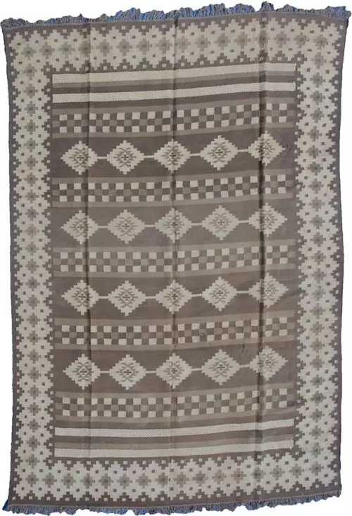 Vintage Afghan Kilim Carpet 409x304cm